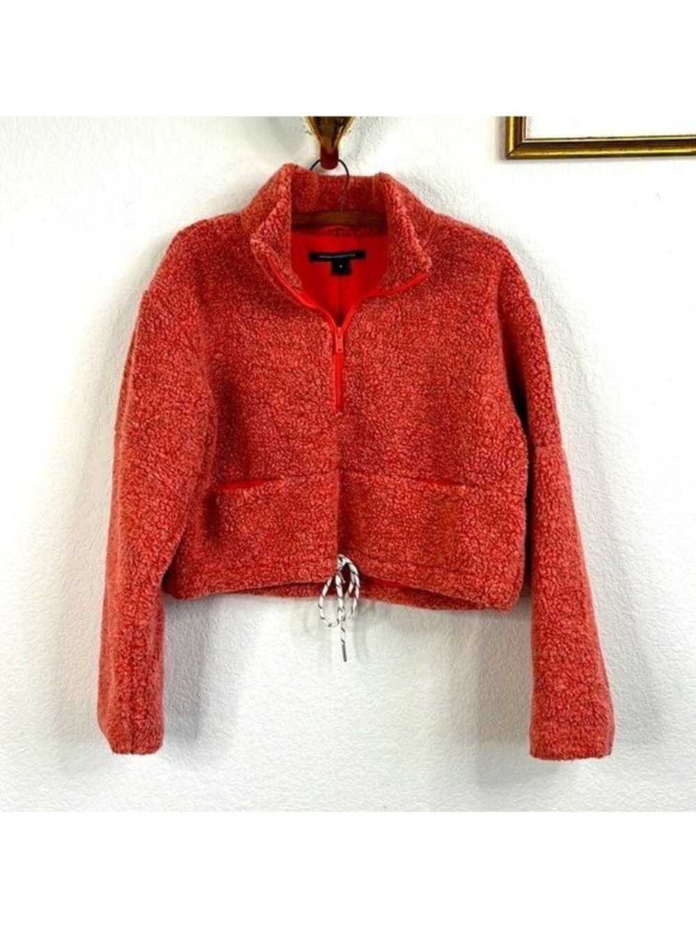 French Connection Anahi Zip Detail Fleece Sweater